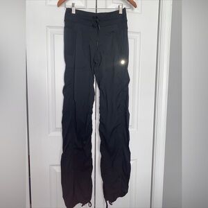 Lululemon Black Studio Pants.  Tie at Ankles. Tie waist Women’s Size 2
